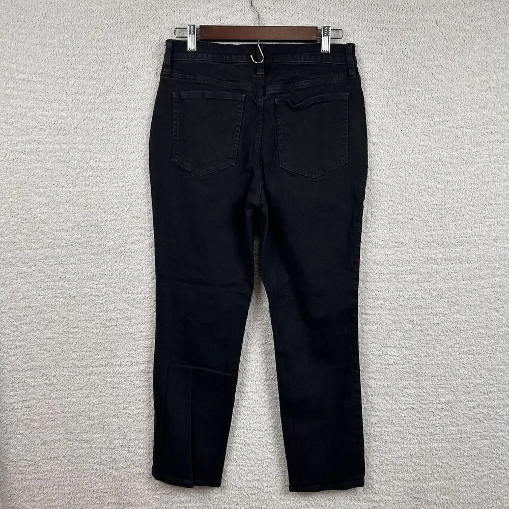 J. Crew Essential Straight Jeans Womens 28 Black Casual Cotton Straight Workwear